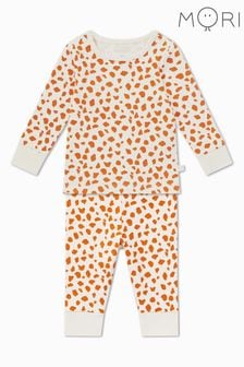 MORI Cream Organic Cotton & Bamboo Giraffe Spot Pyjama Set (N28180) | €48 - €51