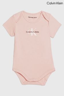 Calvin Klein Pink String Bodysuit (N28218) | SGD 52