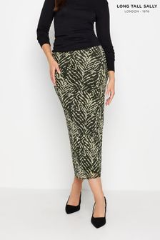 Long Tall Sally Black Pinstripe Midaxi Skirt (N28306) | OMR15