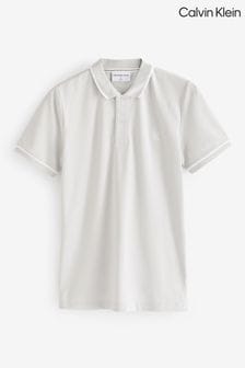 Calvin Klein 100% Cotton Logo Tipping Slim Polo Shirt (N28371) | €76