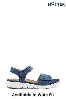 Albastru - Hotter Saunter Touch Buckle Fastener Sandals (N28426) | 472 LEI