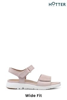 Hotter Pink Saunter Touch Buckle Fastener Wide Fit Sandals (N28429) | €101