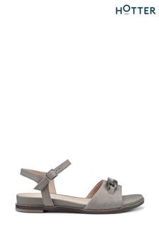 Hotter Grey Modena Buckle Sandals (N28463) | LEI 472