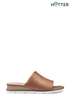 Hotter Brown Regular Kos Slip-Ons Sandals (N28470) | €112