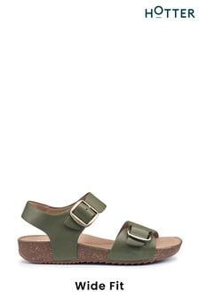 Hotter Green Tourist II Buckle Wide Fit Sandals (N28477) | €112
