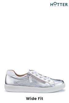 Argintiu - Hotter Chase Ii Lace-up / Zip Extra Wide Trainers (N28511) | 531 LEI