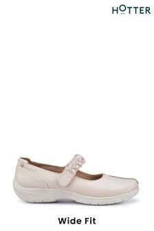 Hotter Cream Shake II Touch Fastening Wide Fit Shoes (N28524) | €101