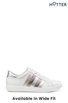Hotter White Gold Switch Lace-Up Shoes (N28530) | LEI 531