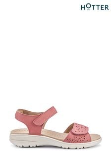 Hotter Pink Regular Fit Leah II Touch Fastening Sandals (N28557) | LEI 472