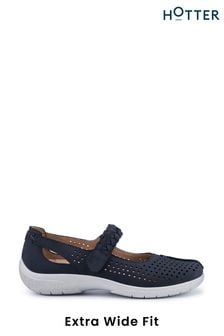 Hotter Blue Quake II Touch-Fastening X Wide Shoes (N28577) | €112