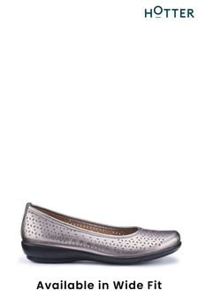 Hotter Silver Livvy II Slip-On Shoes (N28610) | €98