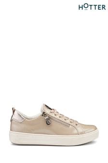 Hotter Natural Cupid Lace-Up/Zip Regular Shoes (N28627) | €112