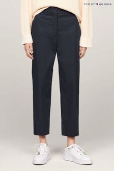 modre chino hlače z ravnima hlačnicama Tommy Hilfiger Slim (N28637) | €125