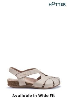 Hotter Natural Catskill II Touch-Fastening Sandals (N28648) | LEI 531