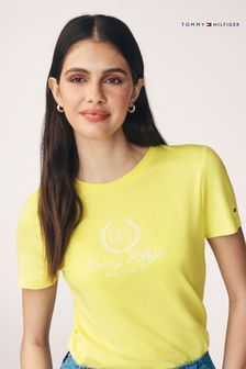 Tommy Hilfiger Yellow Crest Logo T-Shirt (N28656) | $64