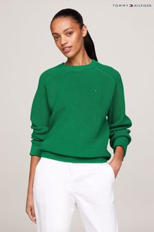 Tommy Hilfiger Green Cardi Stitch Sweater (N28658) | €198
