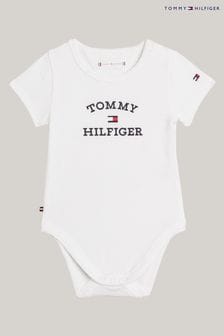 Tommy Hilfiger Baby Logo White Bodysuit