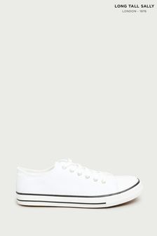 Long Tall Sally White Canvas Low Trainers (N28868) | $47