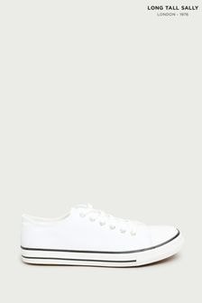 Long Tall Sally White Canvas Low Trainers (N28868) | $41