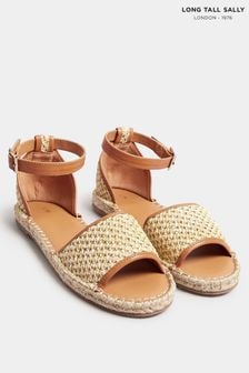 Long Tall Sally Natural Espadrille Open Toe Sandals In Standard Fit (N28869) | SGD 75