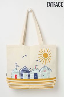 FatFace Natural Beach Hut Canvas Beach Bag (N28993) | HK$129