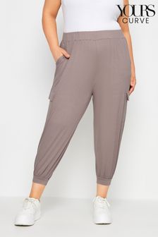 Yours Curve Cropped-Cargo-Haremshose aus Jersey (N28998) | 37 €