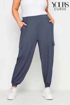 Yours Curve Cargo Pocket Harem Joggers