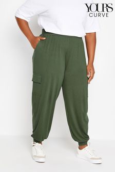 Зеленый - Yours Curve спортивные брюки с карманами-карго (N29056) | €34