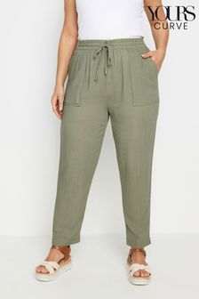 Yours Curve Linen Look Trousers