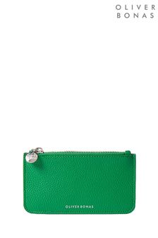 Oliver Bonas Green Greta Metallic Card Holder