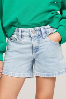 Tommy Hilfiger Blue High Rise Tapered Short