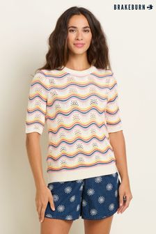 Brakeburn Rainbow Wave Knitted T-Shirt