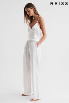 Reiss Maison Essentiele Linen Cotton Wide Leg Trousers (N29890) | ‏679 ‏₪