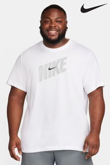 Nike White Dri-FIT Training T-Shirt (N29998) | kr389
