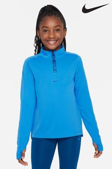 Albastru - Bluză cu fermoar pe jumătate Nike Pro Dri-fit (N30010) | 269 LEI