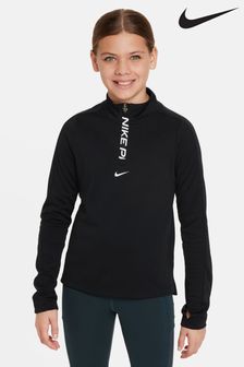 Negru - Bluză cu fermoar pe jumătate Nike Pro Dri-fit (N30011) | 269 LEI