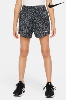 Nike Black/Grey Print One Woven High Rise Shorts (N30042) | kr389