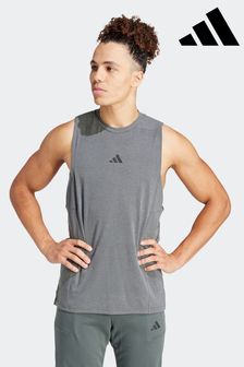 adidas Dark Grey Designed for Training Workout Tank Top (N30127) | AED155