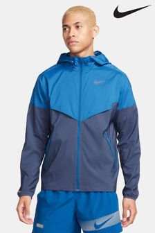 Albastru - Jachetă de alergare cu rever Nike Windrunner (N30225) | 597 LEI