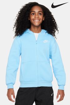 Nike Blue Club Fleece Full-Zip Hoodie (N30409) | kr584