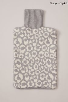 Phase Eight Grey Knitted Leopard Hot Water Bottle (N30508) | €44