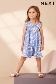Blue Printed Jumpsuit (3mths-7yrs) (N30513) | AED58 - AED68