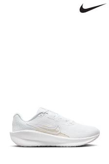 Nike White Downshifter 13 Road Running Trainers (N30541) | €74