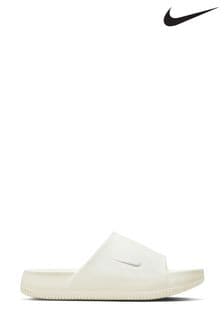 Nike White Calm Slides (N30556) | kr584