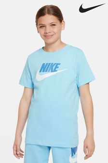 Albastru deschis - Tricou cu logo Nike Futura (N30643) | 107 LEI