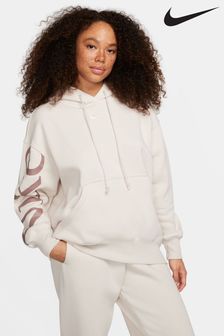 Neutral - Nike Oversized Fleece Logo Hoodie (N30771) | 388 LEI