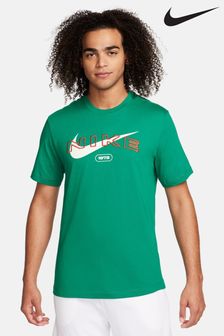 Nike Green Sportswear Graphic T-Shirt (N30786) | kr428
