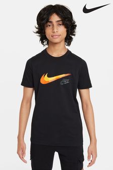 Črna - Majica s kratkimi rokavi Nike Swoosh (N30886) | €32