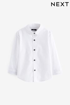 White Long Sleeve Oxford Shirt (3mths-7yrs) (N30899) | OMR4 - OMR5
