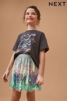 Green Sequin Skirt (3-16yrs) (N30984) | KRW49,100 - KRW59,800